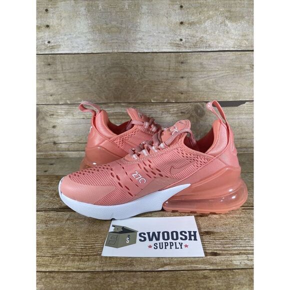 Nike Women's Air Max 270 Crimson Bliss White DJ2746 600 Size 5 - Picture 7 of 8